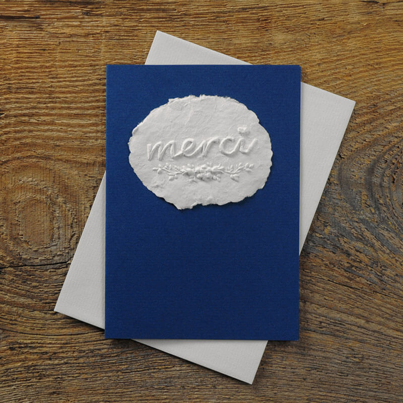 Thank you card "Merci