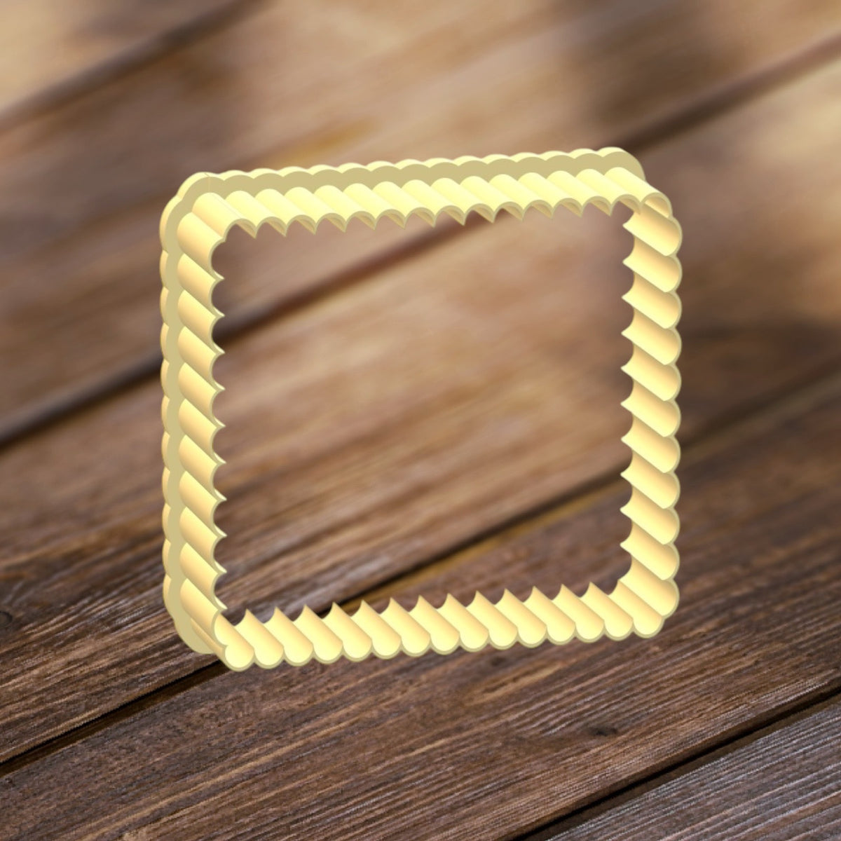 Emporte-pièce, rectangulaire ondulé