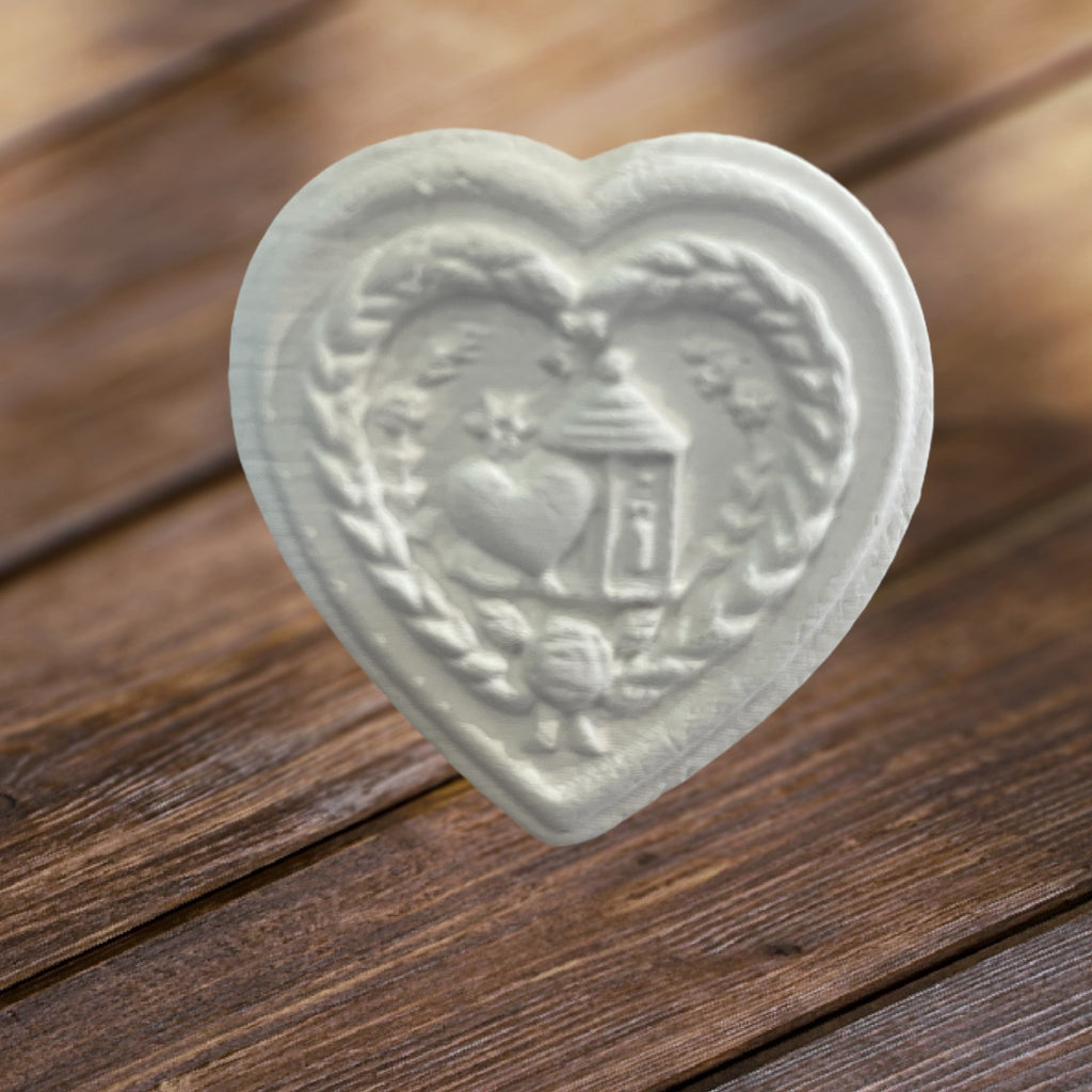 Springerle Model - Heart with lantern inside