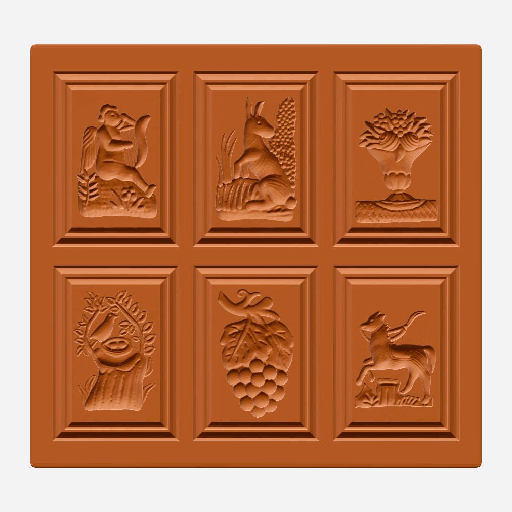 6 Bilder: Engel, Hase, Blumenvase,..