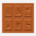 6 Bilder: Engel, Hase, Blumenvase,..
