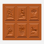 6 Bilder: Engel, Hase, Blumenvase,..