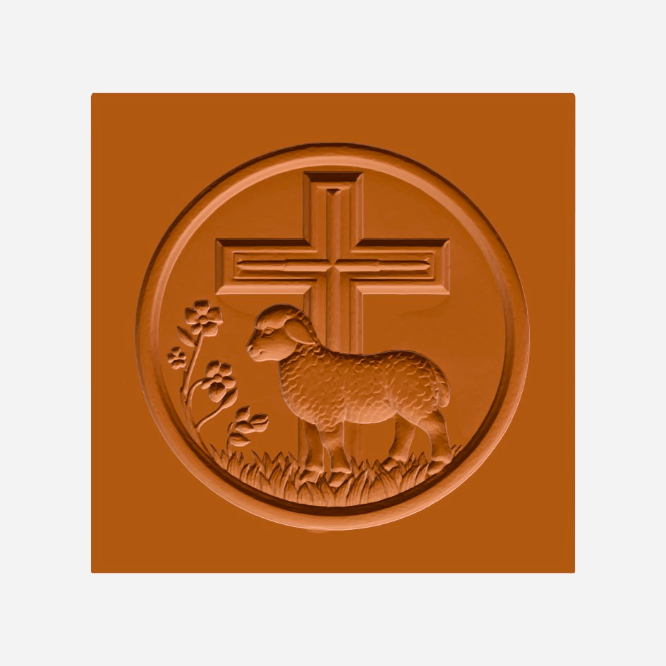 Springerle Model - Osterlamm mit Kreuz