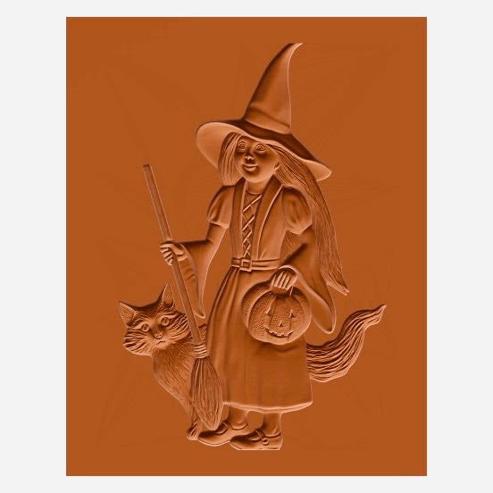 Bruja con calabaza