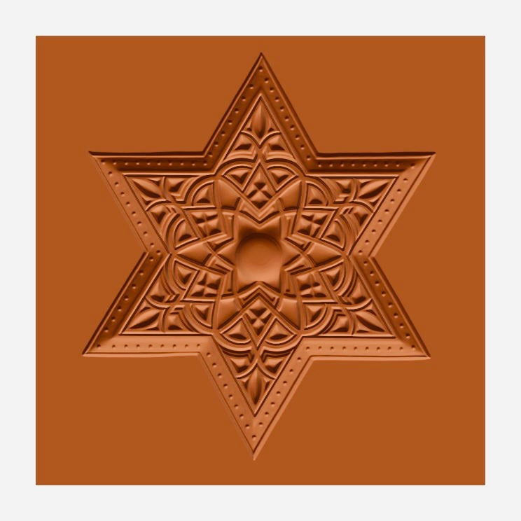 Springerlemodel - Stern mit Ornamenten