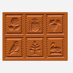 Springerlemodel - 6 Bilder Rose, Wappen, Trauben, ...
