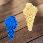 Eis in der Waffel