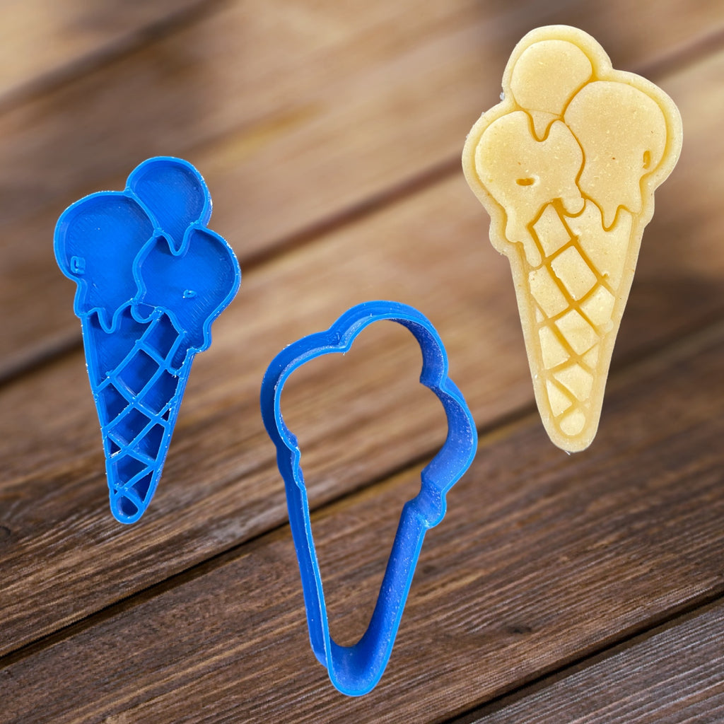 Eis in der Waffel