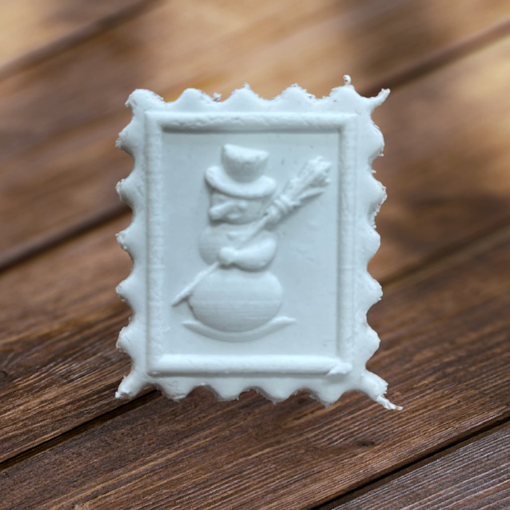 Schneemann mini eckig