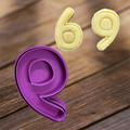 Zahl "6" oder "9"