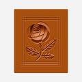 Rose im Rechteck