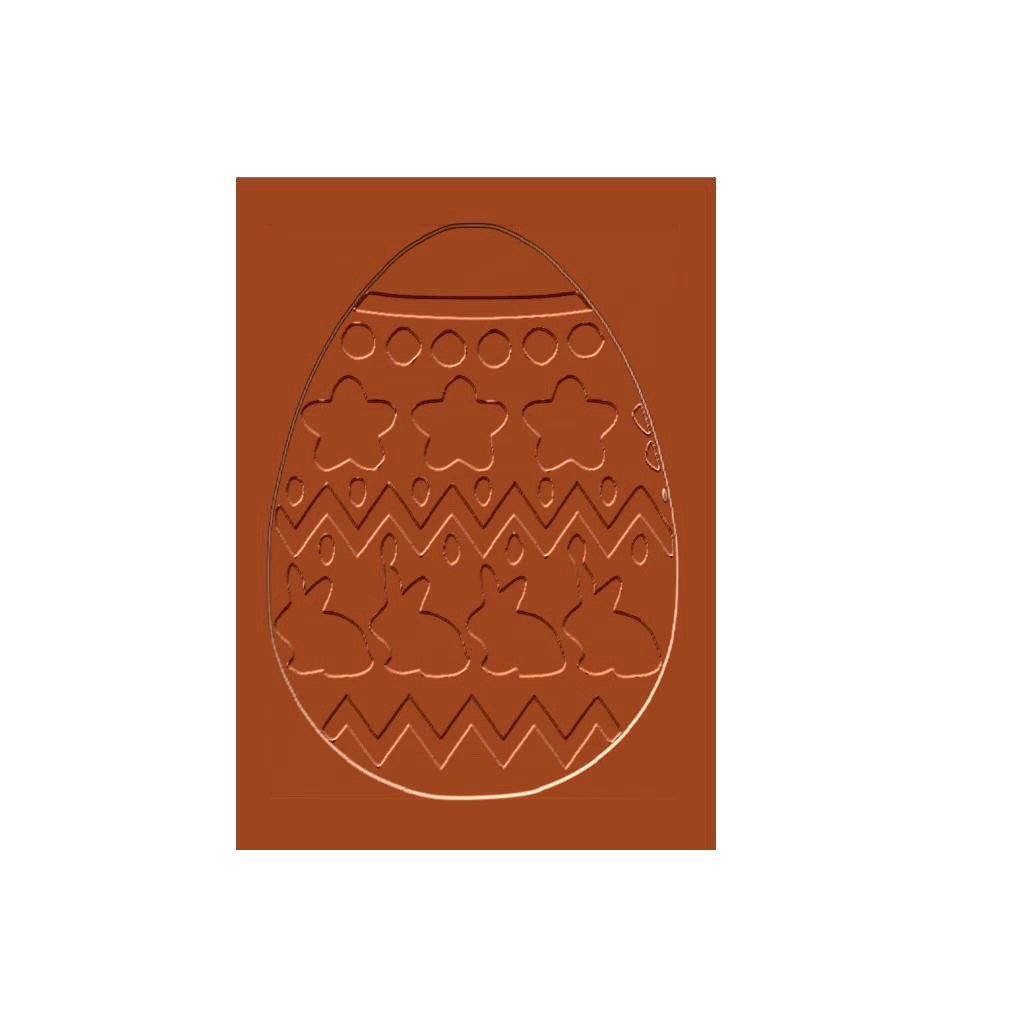 Huevo de Pascua con conejito y estrellas