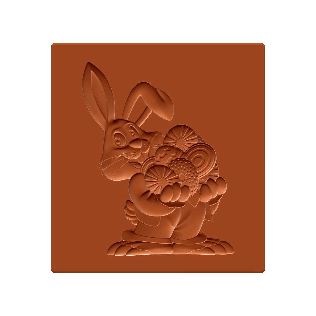 Osterhase mit Eiern