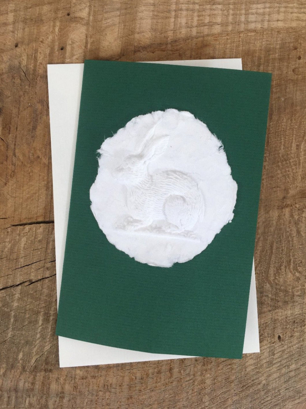 Paper relief card bunny