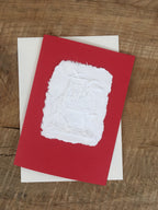 Tarjeta de papel en relieve Cordero de Pascua