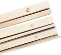 Dough wood set, 3/5/10mm, 6 pcs., 350x17 mm