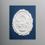 Carte de vœux Corbeille de fleurs fines