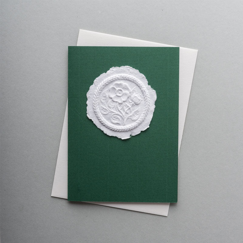 Greeting card dog rose