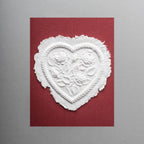 Greeting card rose heart
